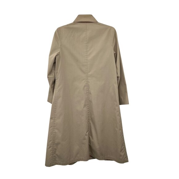Vintage London Fog Trench Coat Womens 6P Petites Used Khaki Lined *No Belt - Picture 2 of 14